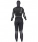 Potapljaška mokra obleka Definition Front Zip s kapuco 7 mm - ženska